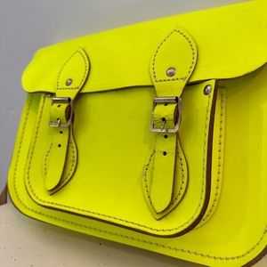 The Cambridge Satchel Company Crossbody Bag in Neon Yellow